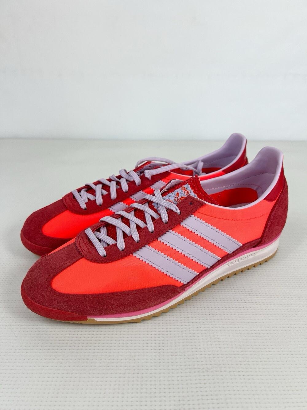 Adidas Women's SL72 OG Originals Size 9 Solar Red Lavender JH7392 Athletic New